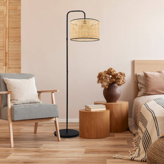 Lampadaire Urban en rotin Hazeren – Design moderne AYD-3269