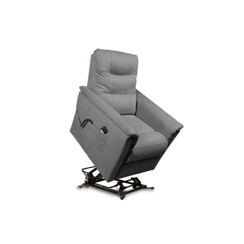 ANATOL - Fauteuil de relaxation électrique avec releveur en tissu - Gris