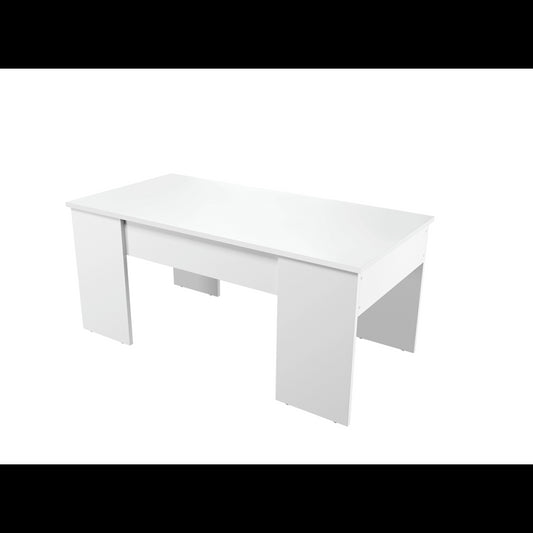 ARKHAM - Table basse avec plateau relevable - Blanc