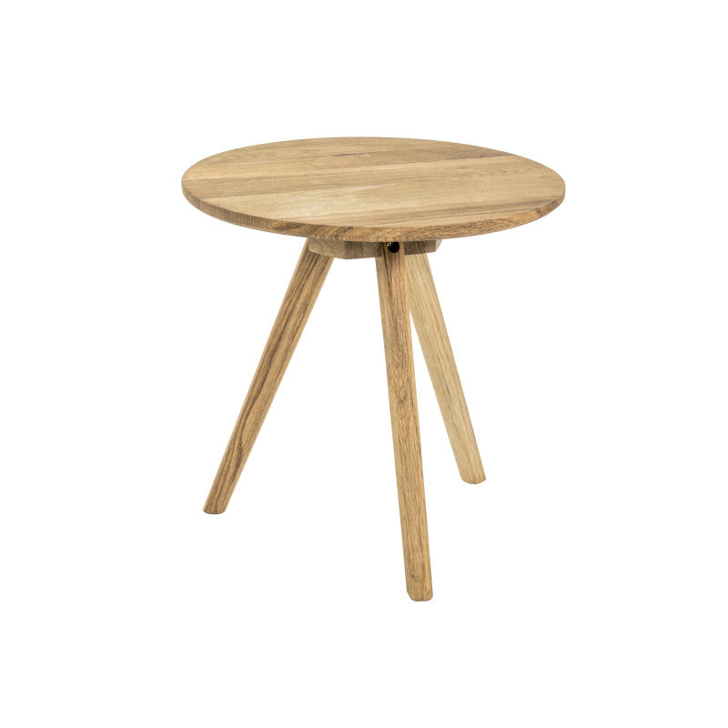 ARTEMIS - Table basse ronde en chêne massif 40 cm - Bois