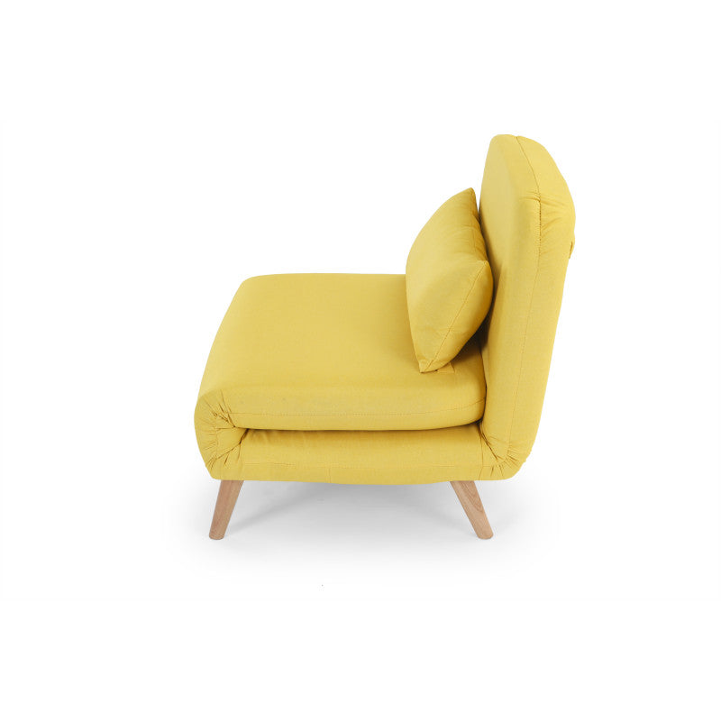 BZ - Banquette scandinave 1 place convertible - Jaune