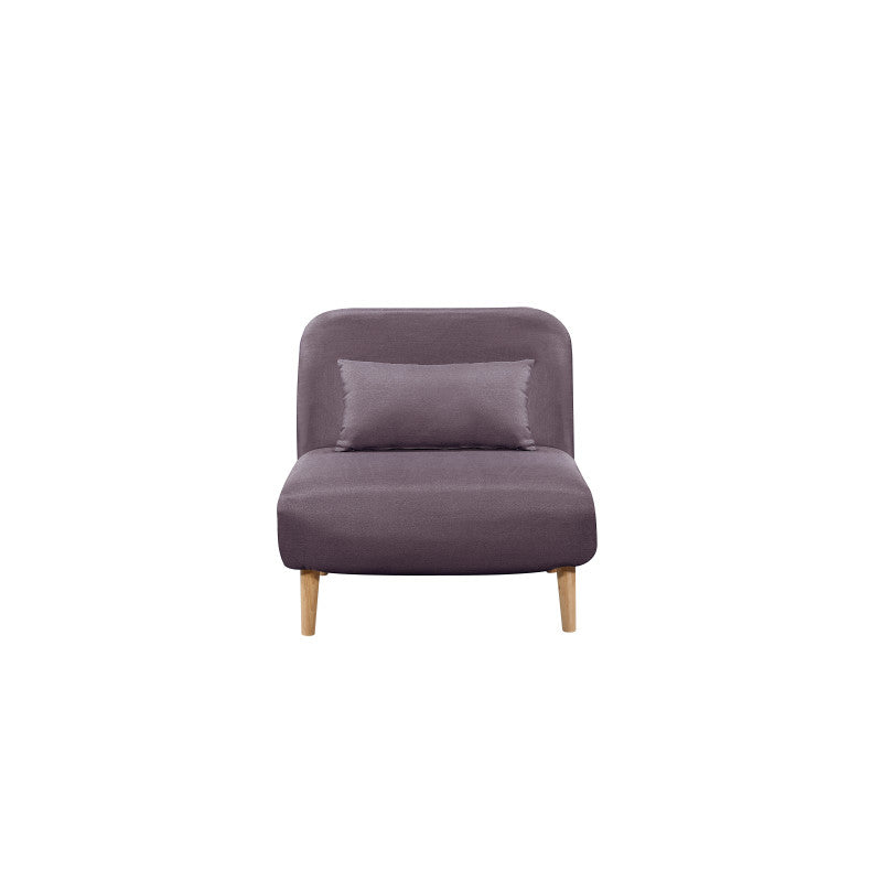 BZ - Banquette scandinave 1 place convertible - Aubergine