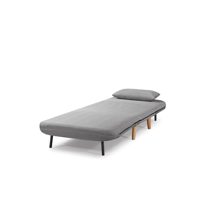 BZ - Banquette scandinave 1 place convertible - Gris clair