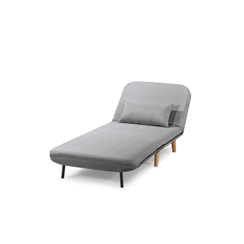 BZ - Banquette scandinave 1 place convertible - Gris clair