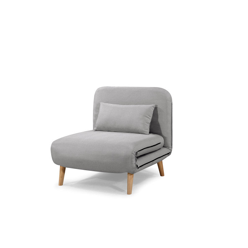 BZ - Banquette scandinave 1 place convertible - Gris clair