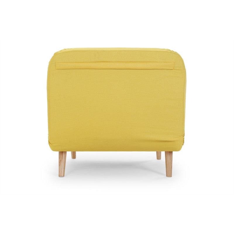 BZ - Banquette scandinave 1 place convertible - Jaune