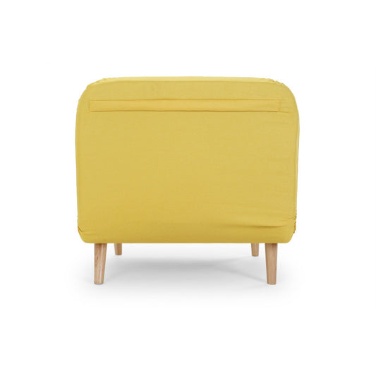 BZ - Banquette scandinave 1 place convertible - Jaune