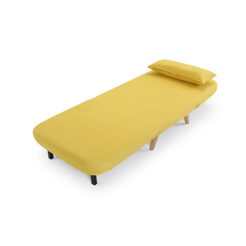 BZ - Banquette scandinave 1 place convertible - Jaune