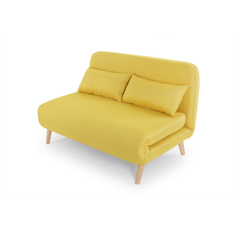 BZ - Banquette scandinave 2 places convertible - Jaune