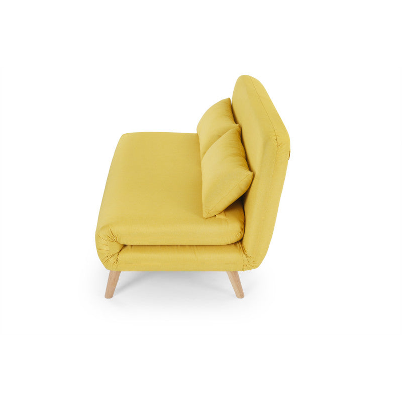 BZ - Banquette scandinave 2 places convertible - Jaune