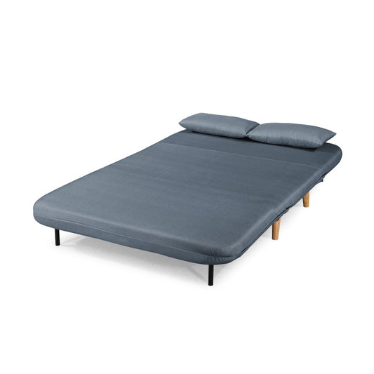 BZ - Banquette scandinave 2 places convertible - Bleu acier