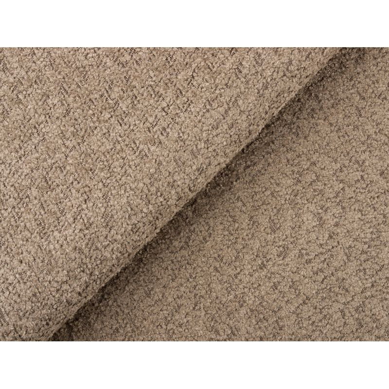 ZENTARA - Canapé d'angle convertible réversible avec coffre en tissu bouclette - Taupe