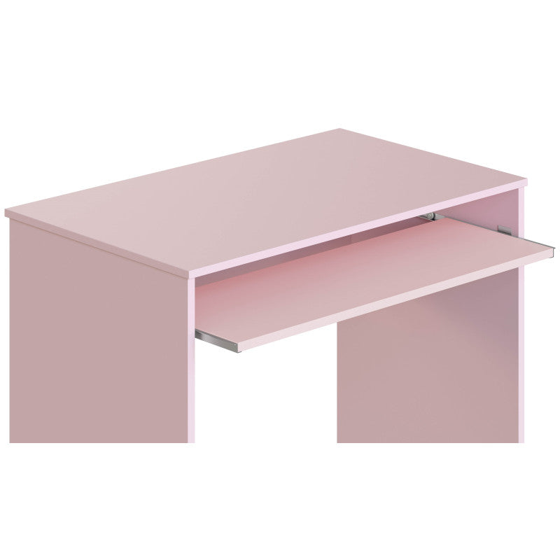 KOYA - Bureau avec tablette extractible L90 cm - Rose