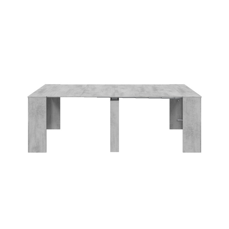 EXTENZO - Table à manger extensible L51/237 cm - Béton