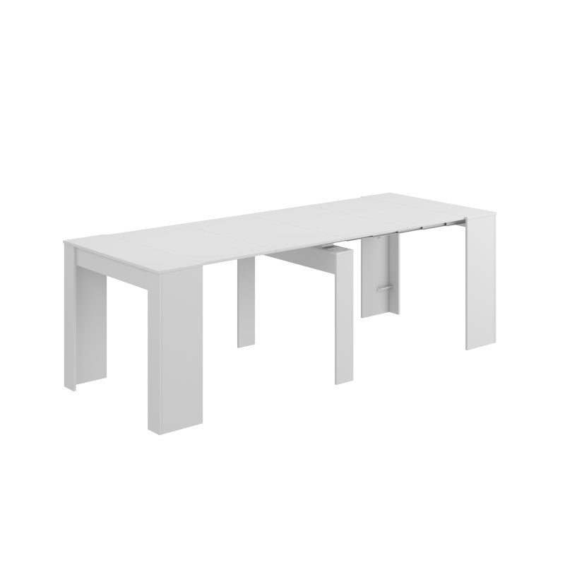 EXTENZO - Table à manger extensible L51/237 cm - Blanc brillant