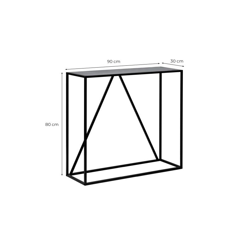 DEX - Console en métal noir - Noir
