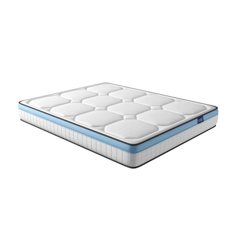 FRESH - Matelas FRESH en mousse à mémoire de forme MemoryTex + mousse frozen gel - 24cm d'épaisseur - 180x200 cm