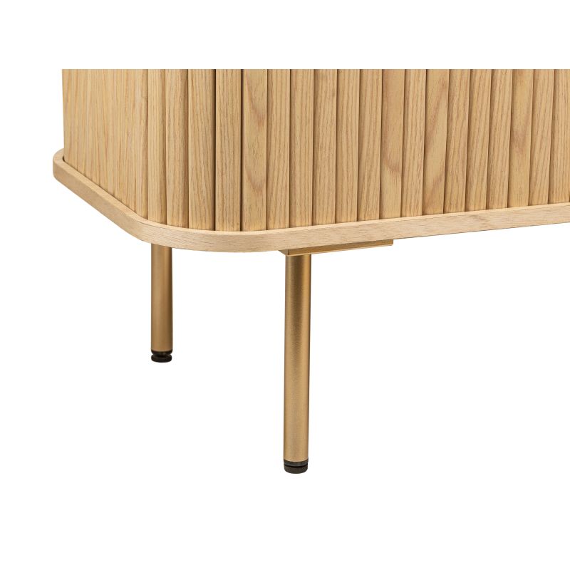 OYA - Buffet 120cm en bois et laiton - Bois