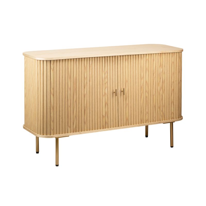 OYA - Buffet 120cm en bois et laiton - Bois