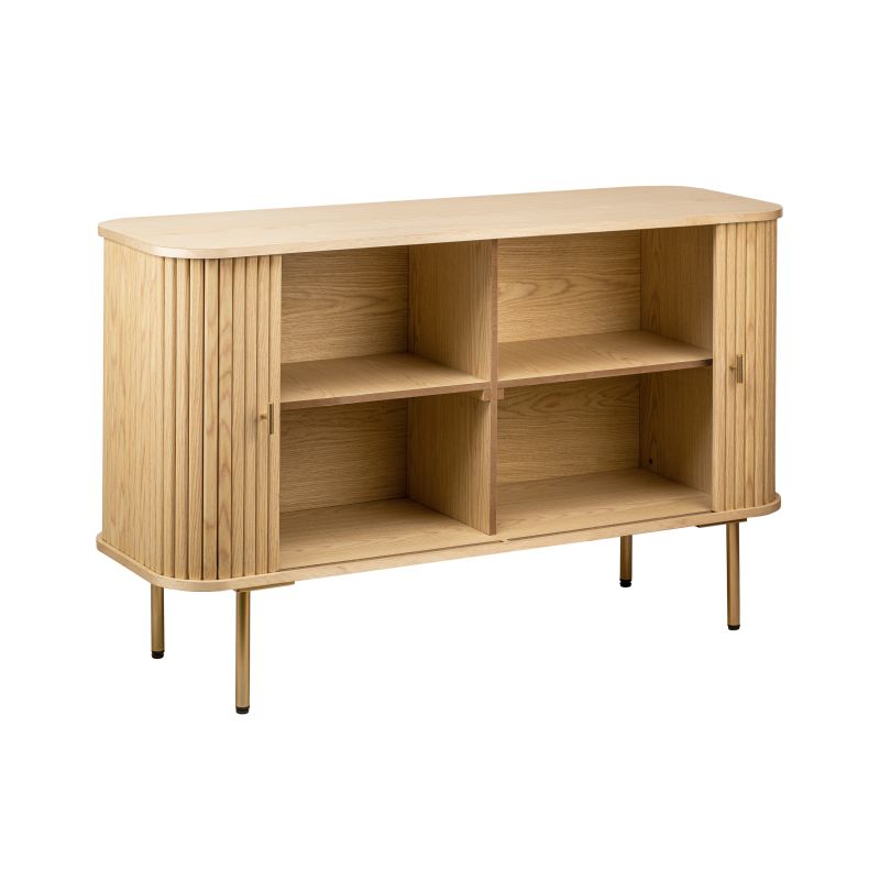 OYA - Buffet 120cm en bois et laiton - Bois