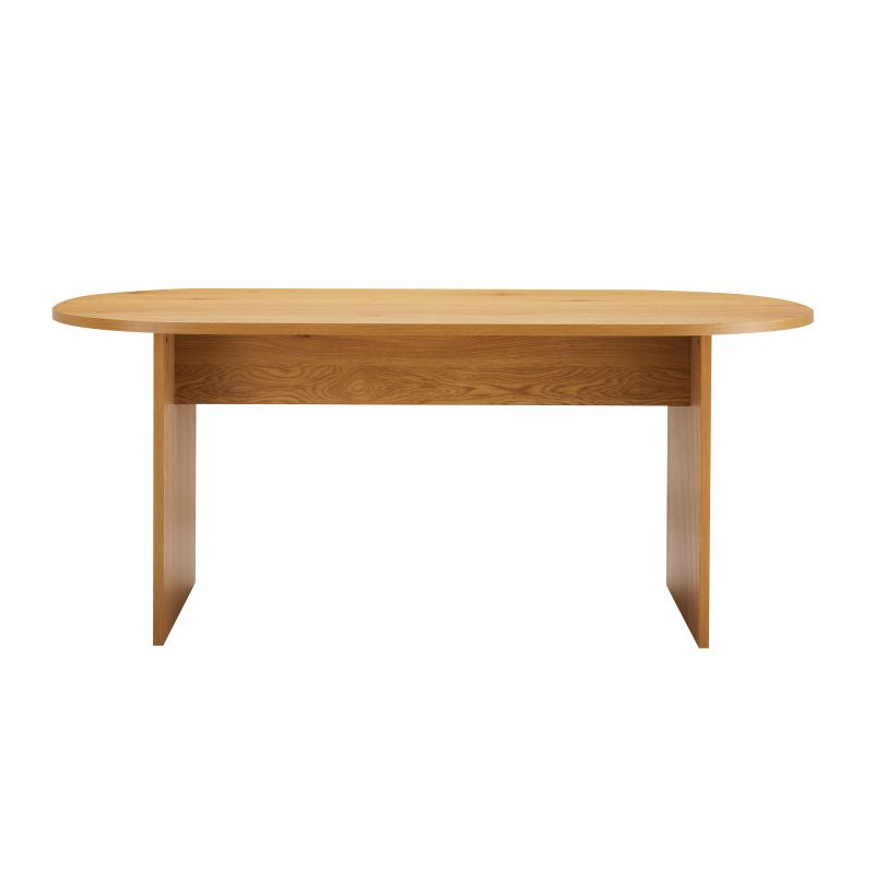 OYA - Table à manger 180x90cm finition chêne - Bois