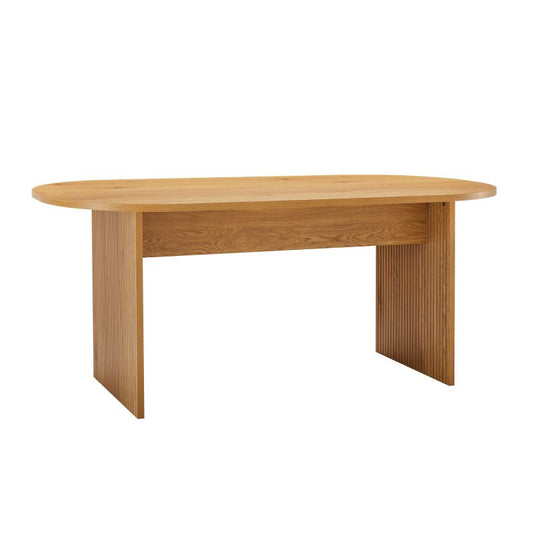 OYA - Table à manger 180x90cm finition chêne - Bois