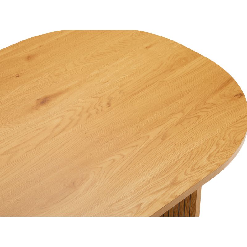 OYA - Table à manger 180x90cm finition chêne - Bois