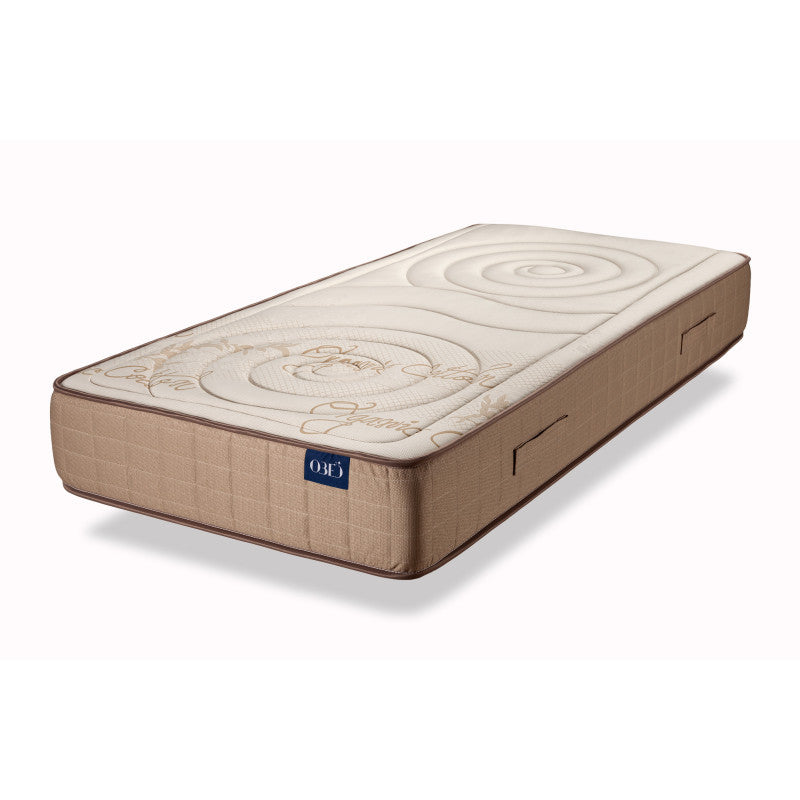 BROWN - Matelas GREEN en mousse visco Soja 24 cm d'épaisseur - 90x190 cm