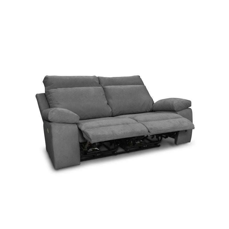 HOUSTON - Fauteuil de relaxation manuel en tissu - Gris