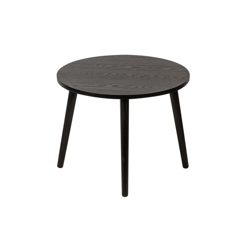 JUNO - Table basse ronde en bois - Noir