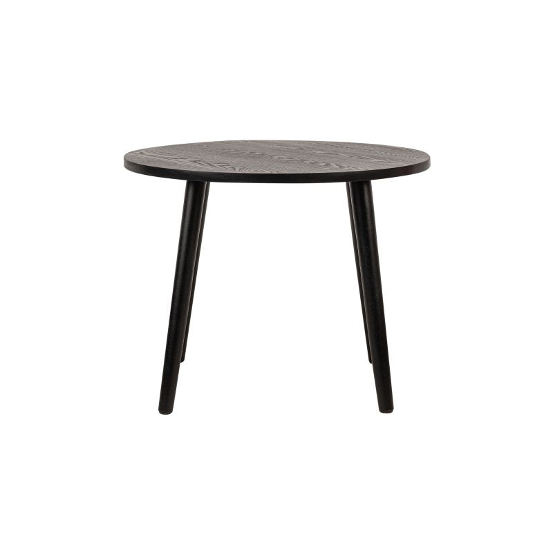 JUNO - Table basse ronde en bois - Noir