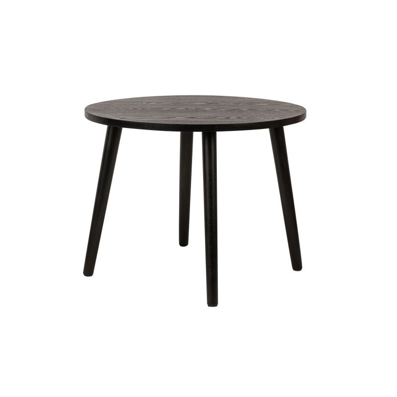 JUNO - Table basse ronde en bois - Noir