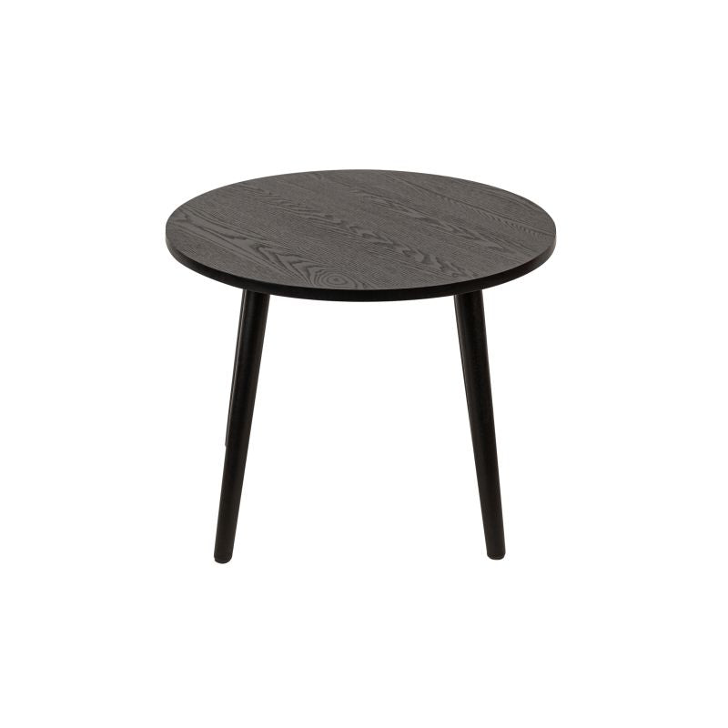 JUNO - Table basse ronde en bois - Noir