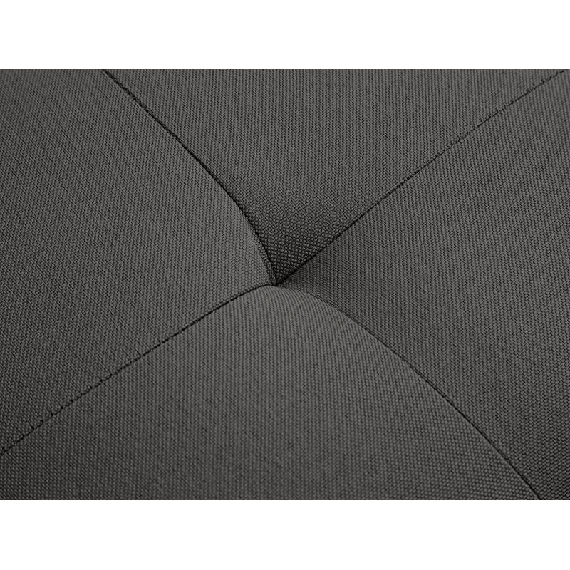 KENDY - Canapé droit convertible style sandinave 3 places en tissu - Gris foncé