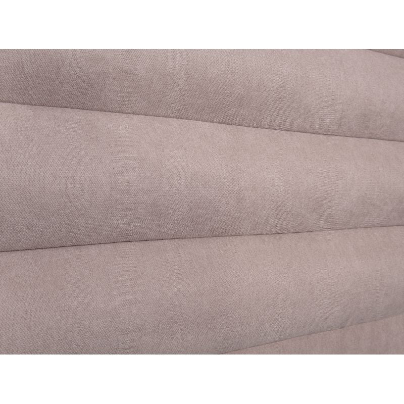 LIZOR - Tête de lit aspect bombé en tissu - Vieux rose - 140 cm