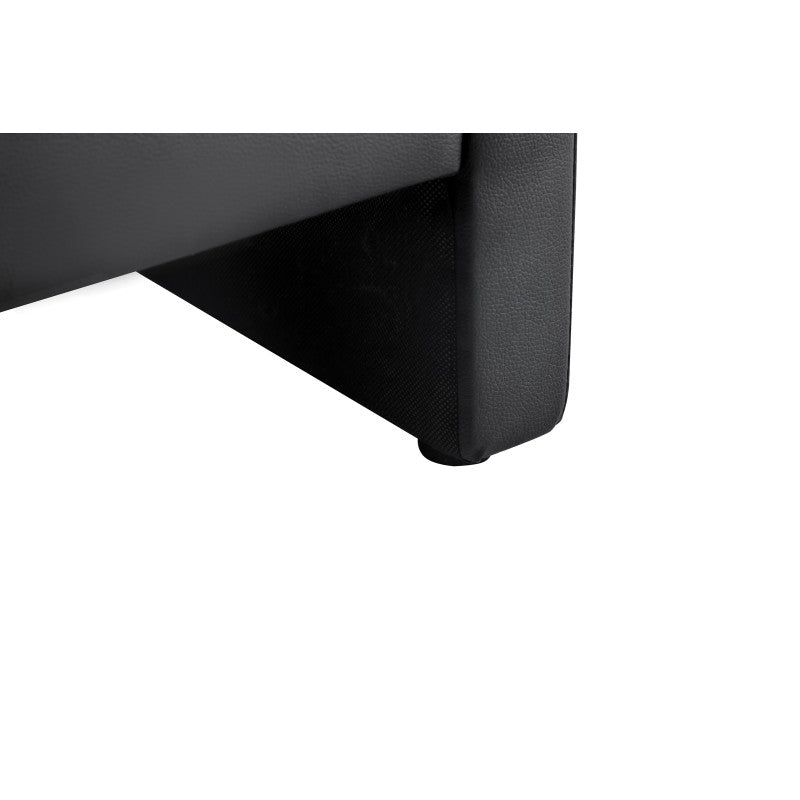 LODRY - Table de chevet en simili - Noir
