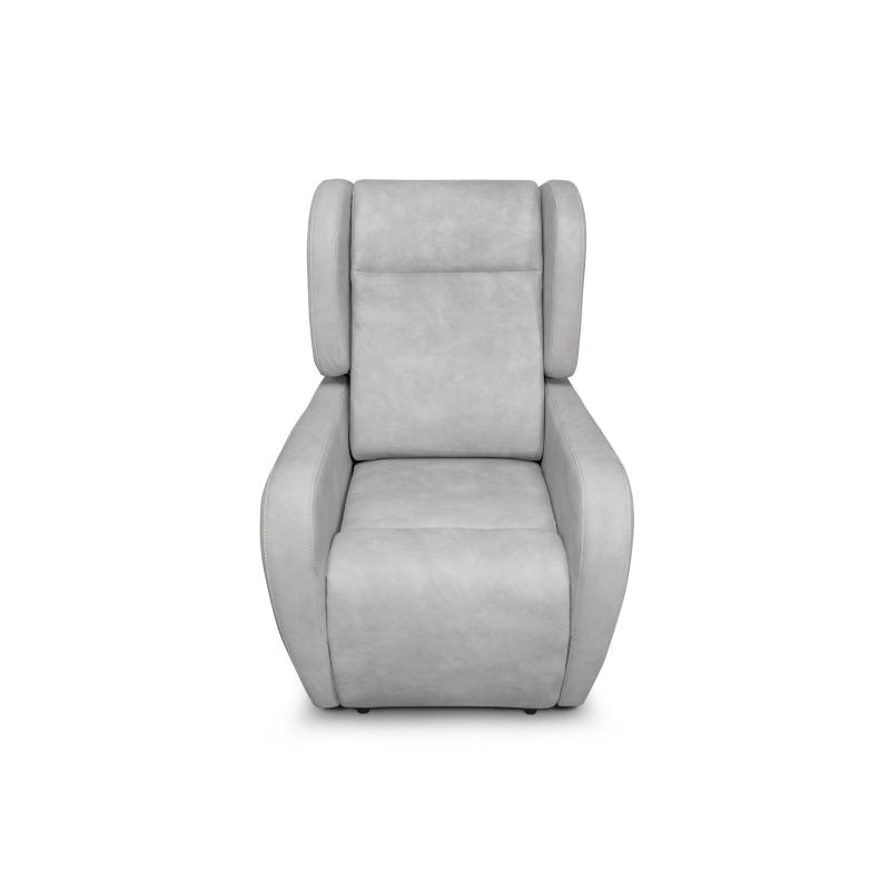 TIF - Fauteuil de relaxation électrique avec releveur en tissu imitation cuir - Gris clair