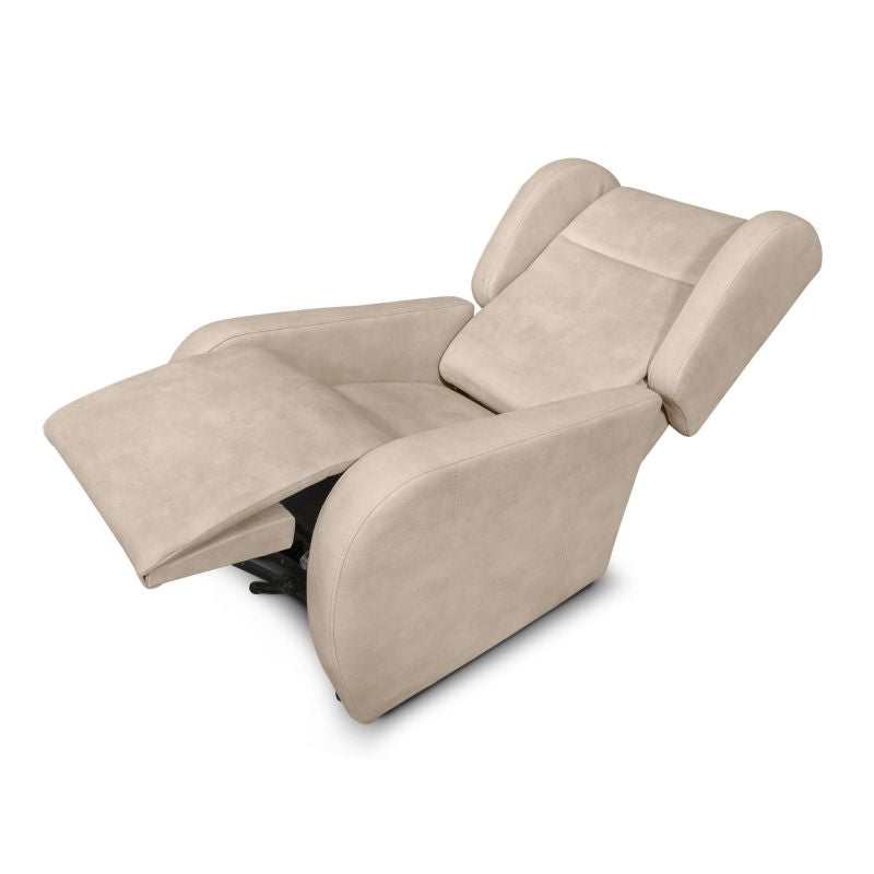 TIF - Fauteuil de relaxation électrique avec releveur en tissu imitation cuir - Naturel