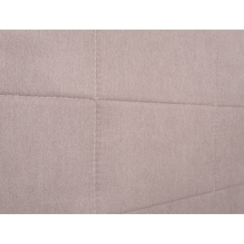 RELO - Tête de lit aspect quadrillé en tissu - Vieux rose - 140 cm