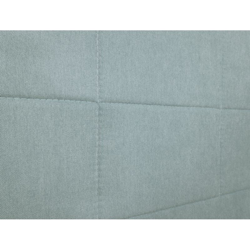 RELO - Tête de lit aspect quadrillé en tissu - Vert d'eau - 140 cm