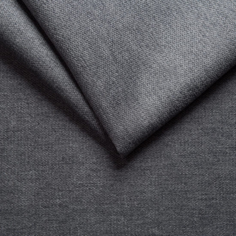 RELO - Tête de lit aspect quadrillé en tissu - Gris - 160 cm