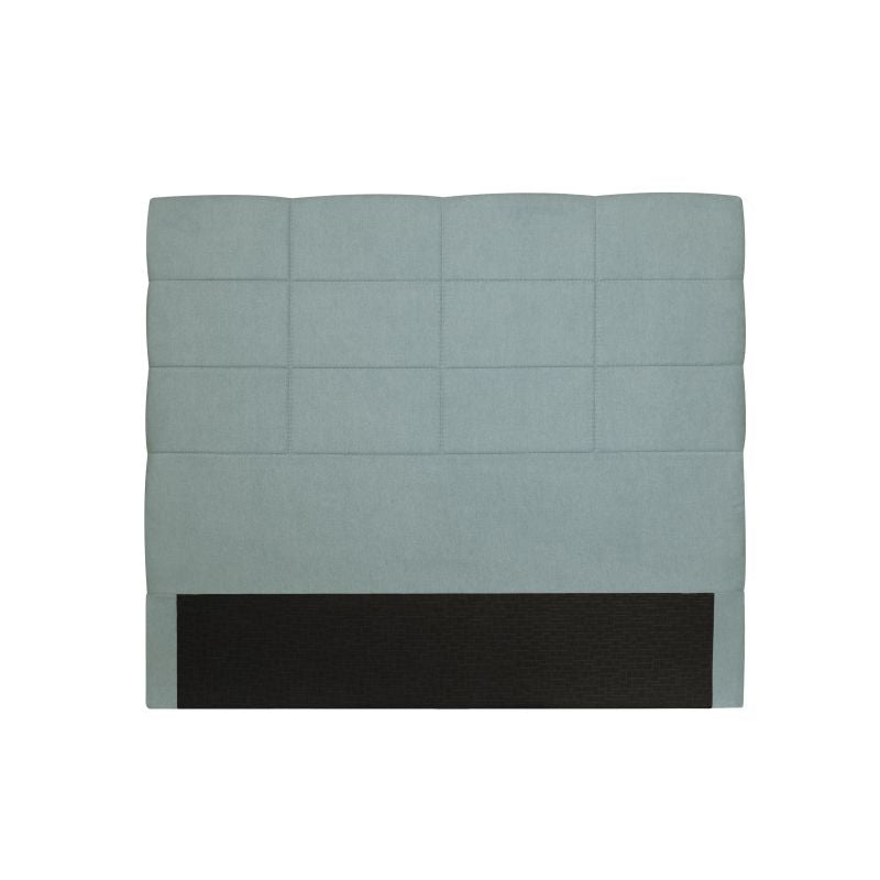 RELO - Tête de lit aspect quadrillé en tissu - Vert d'eau - 140 cm