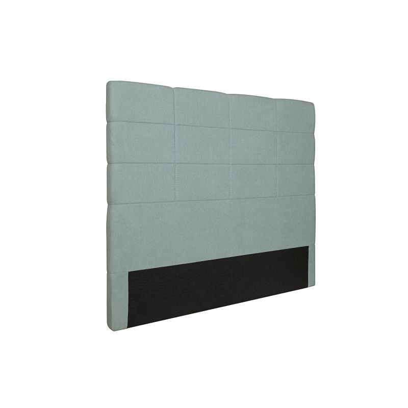 RELO - Tête de lit aspect quadrillé en tissu - Vert d'eau - 140 cm