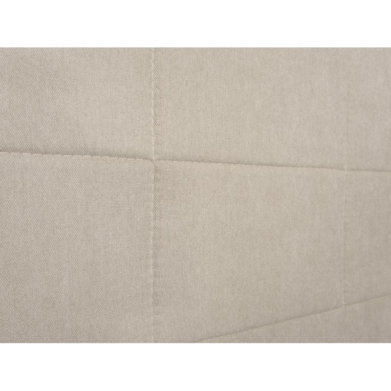 RELO - Tête de lit aspect quadrillé en tissu - Beige - 160 cm