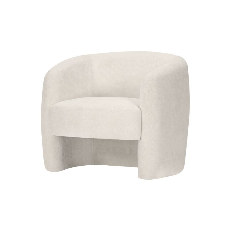 LOUIS - Fauteuil en tissu - Beige