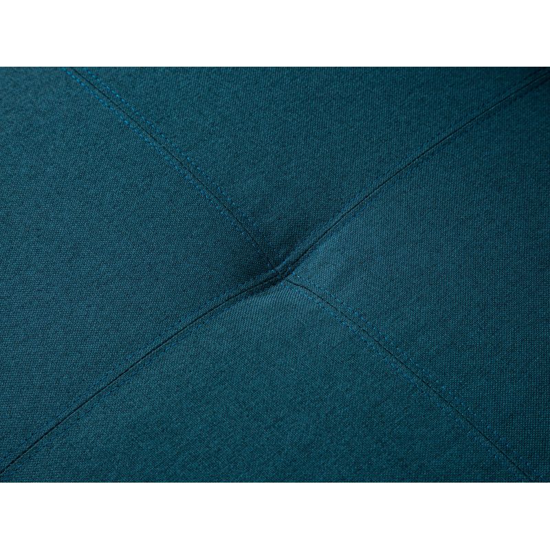 DABI - Canapé d'angle convertible avec coffre en tissu - Bleu