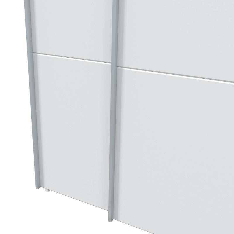 SANTANA - Armoire dressing 2 portes coulissantes L120 x H200cm - Blanc