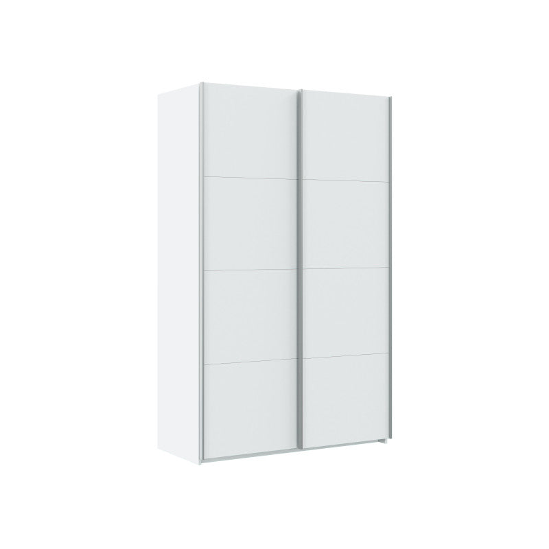 SANTANA - Armoire dressing 2 portes coulissantes L120 x H200cm - Blanc