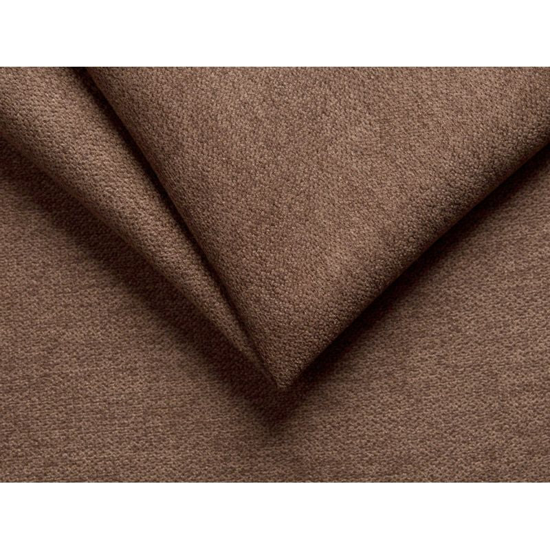 LIORA - Canapé d'angle réversible convertible avec coffre en tissu - Marron