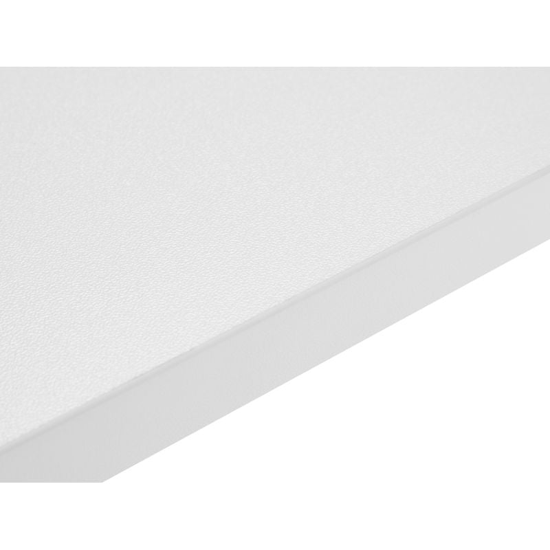 ELA - Table à manger métal carrée 80cm blanc - Blanc